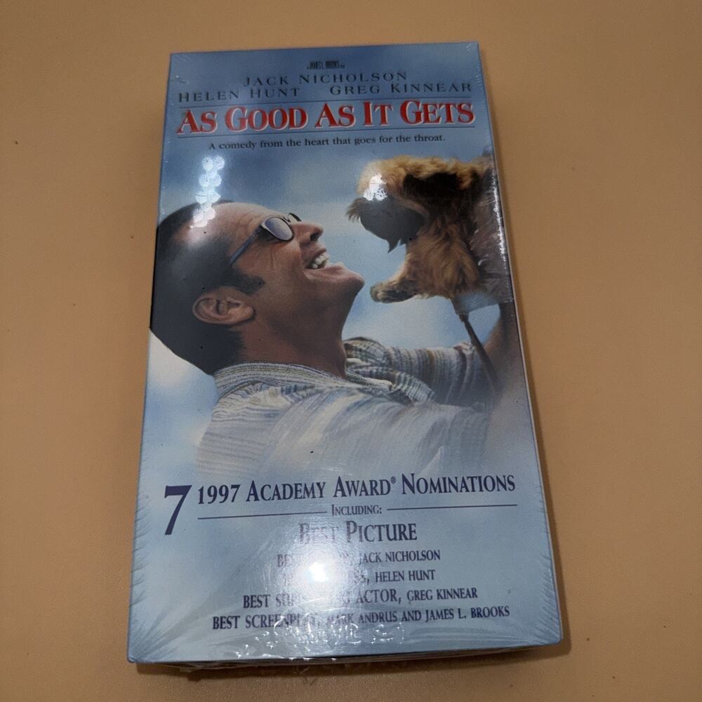 As Good As It Gets (VHS, Closed Captioned, 1998) New and Sealed - Jack Nicholson